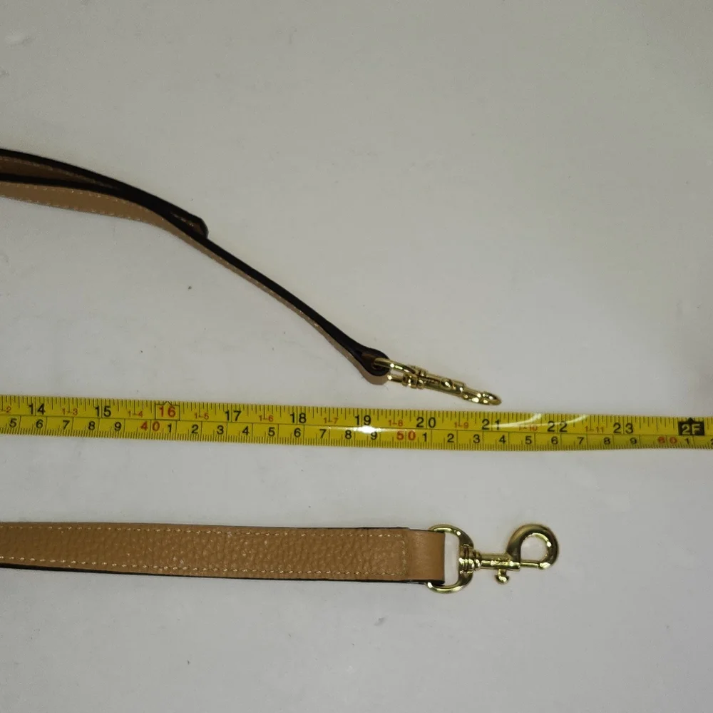 Tous Tan Leather Crossbody Strap